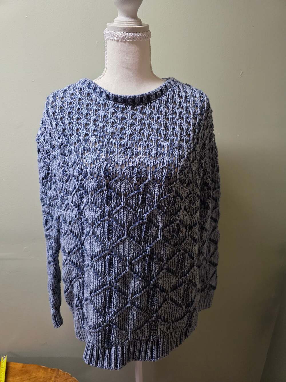 LOGO by Lori Goldstein Chunky Knit Sweater Size M